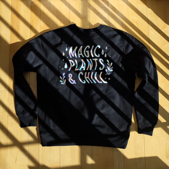 HOLOGRAPHIC CREW SWEATER- 40% off