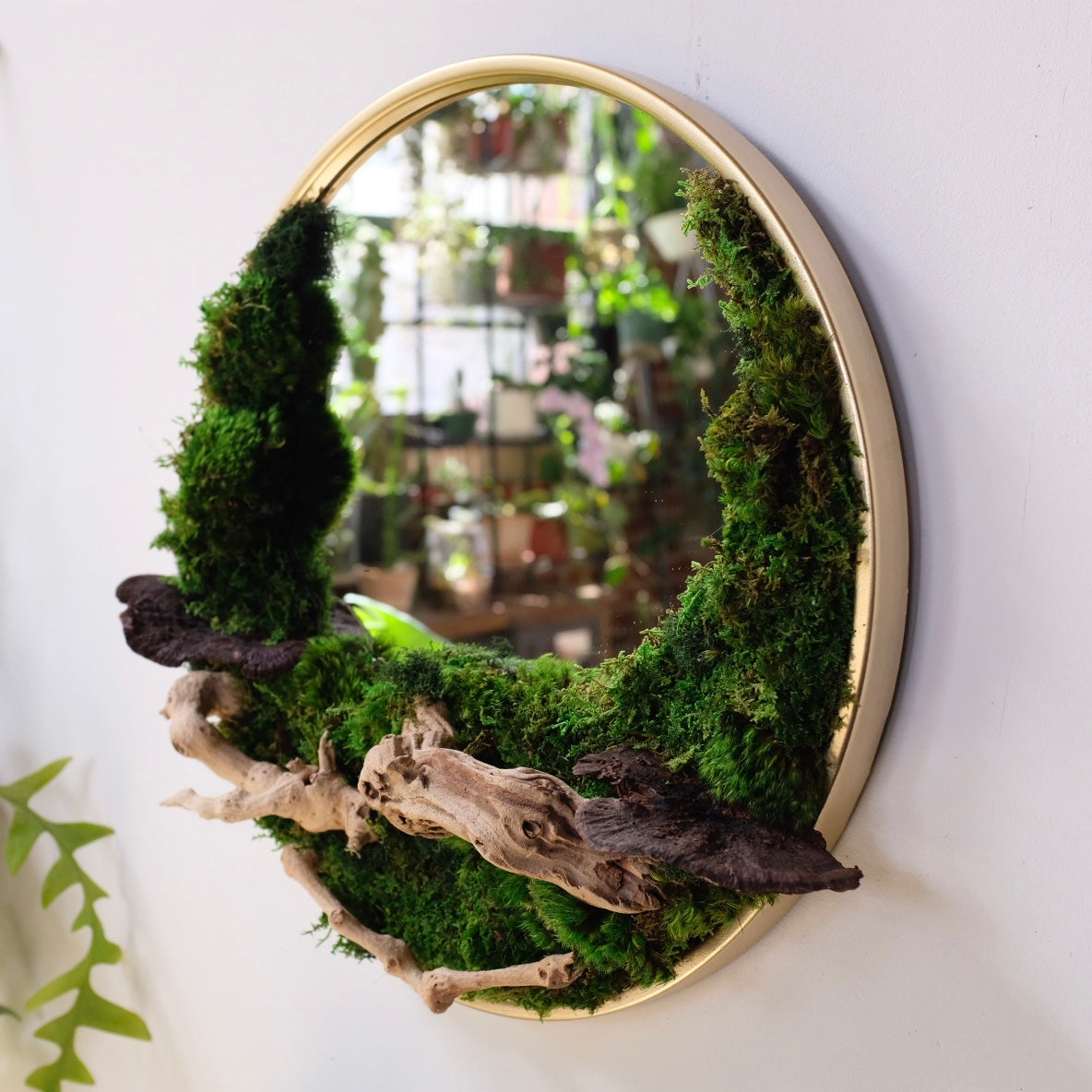 Load image into Gallery viewer, 11/12 DIY: Moss Mirror

