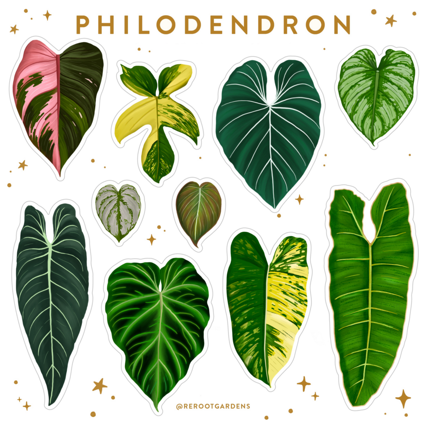 Load image into Gallery viewer, Philodendron Sticker Sheet
