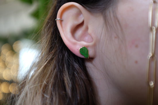 Ficus Stud Earring